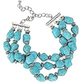 Montana West Rustic Couture's Bohemian Turquoise Cuff Bangle Bracelets for Women Cowgirl