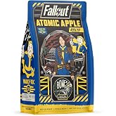 Bones Coffee Company Fallout Atomic Apple, Apple Pie Flavored Coffee, Medium Roast Low Acid Arabica Beans Compatible with Auto drip and French Press Coffee Maker, 12 Oz Whole Bean