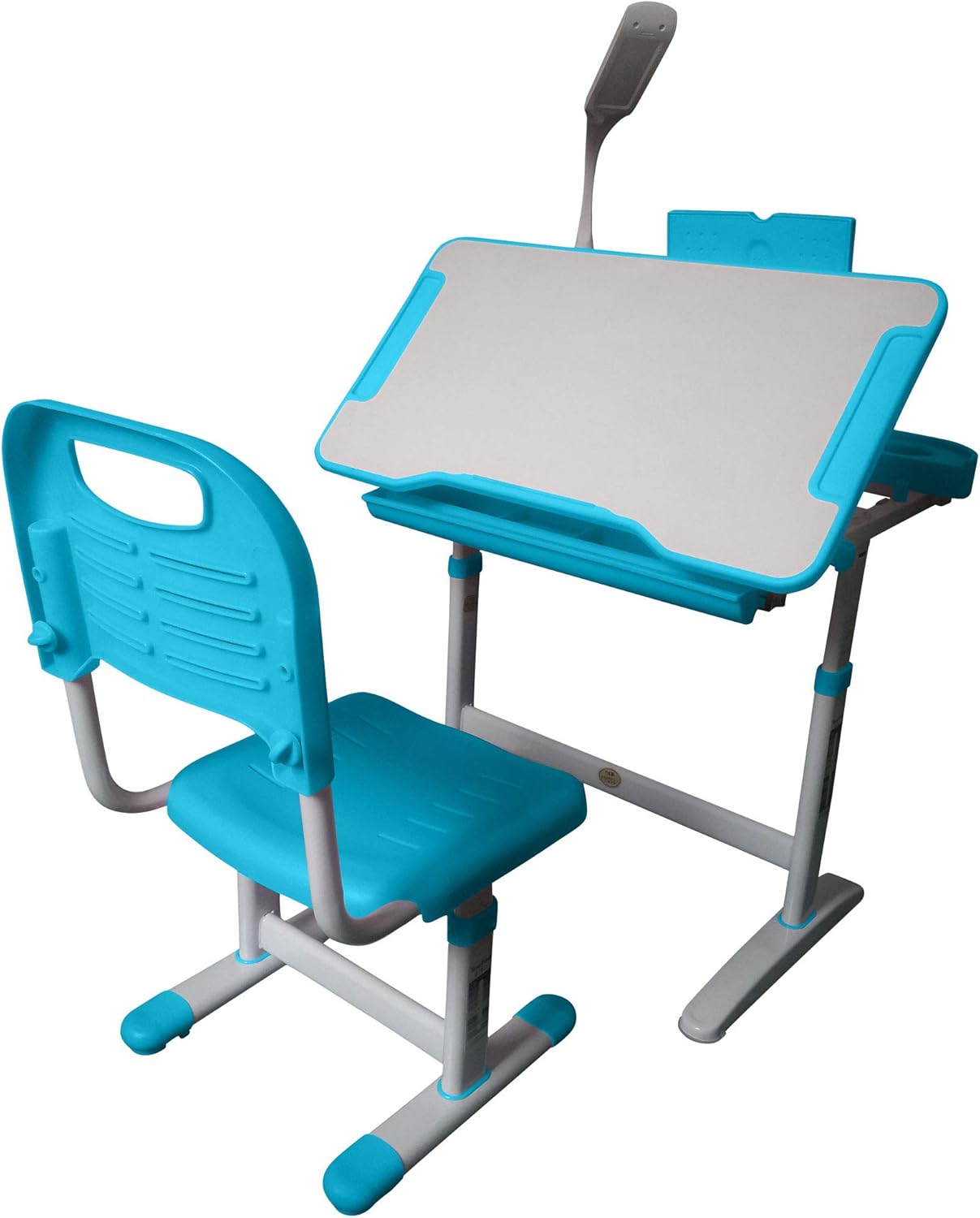 Midi Kids Table Chair Height Adjustable Children Desk Chair with LED