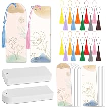300 Pack Bulk Blank Bookmarks To Decorate, Brown Plain Cardstock Page Markers With Hole For Gift Tags, Price Hanging Labels, DIY Art And Craft Projects (6 X 2 Inch
