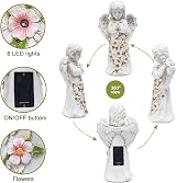 Goodeco Angel Garden Ornament Solar Fairy Statue Yard Decor Gift view 5