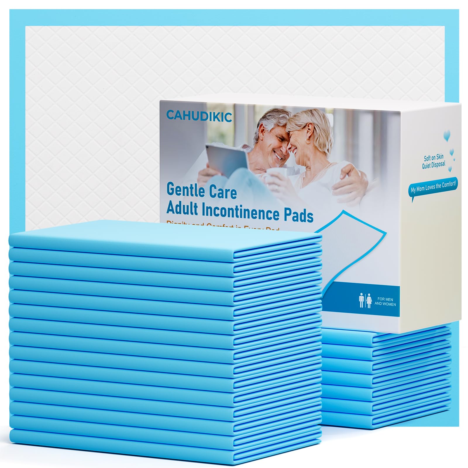 Photo 1 of Bed Pads Disposable Adult 40"x40" 60 Count, Extra Large Chucks Incontinence Underpads, Super Absorbent & Leakproof Chux Pads, Pee Pads for Pets, Adults & Kids, Puppy Training Pads