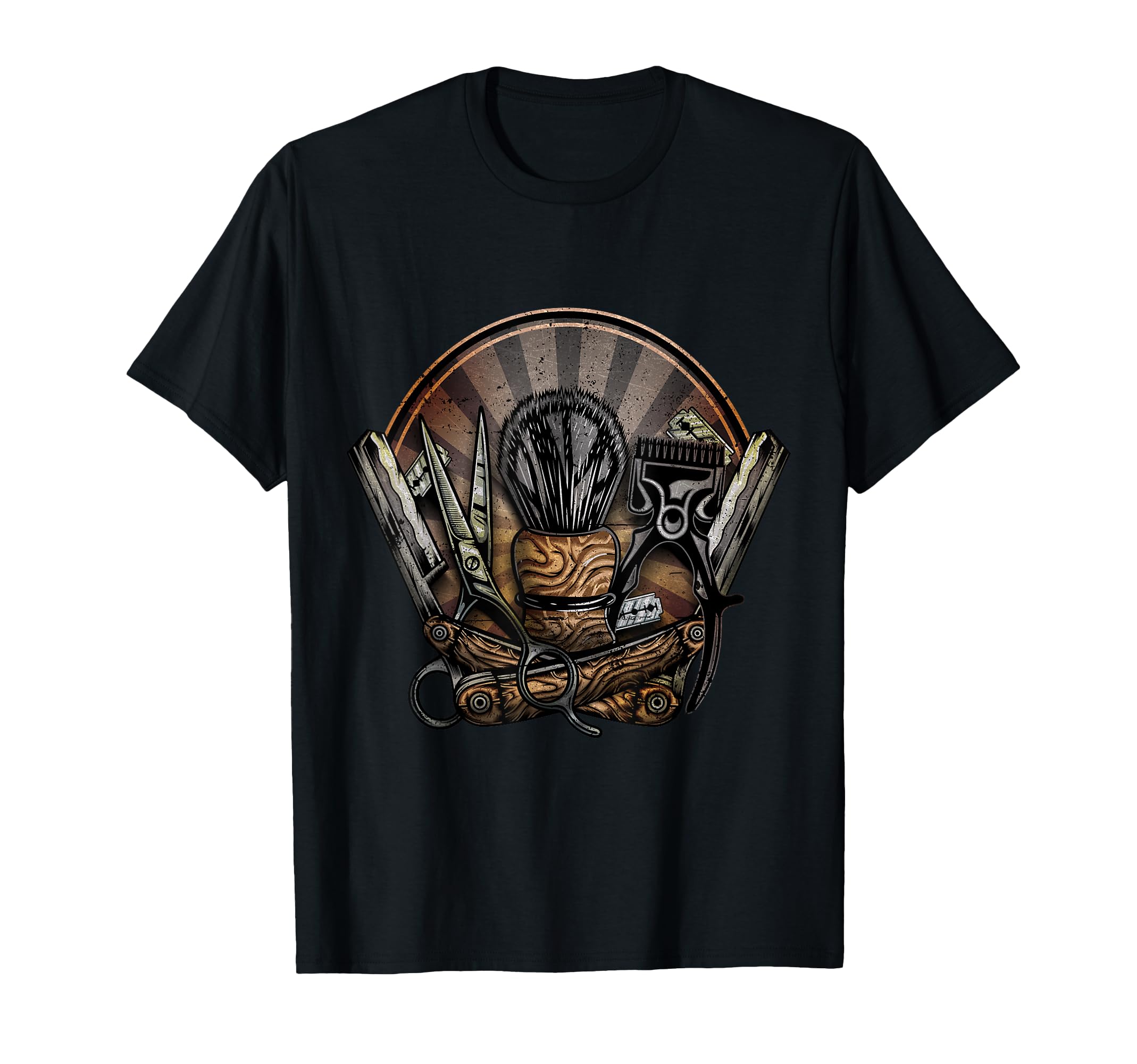 Vintage Hair Barber Tools Hair Stylist Tools Barbers T-Shirt