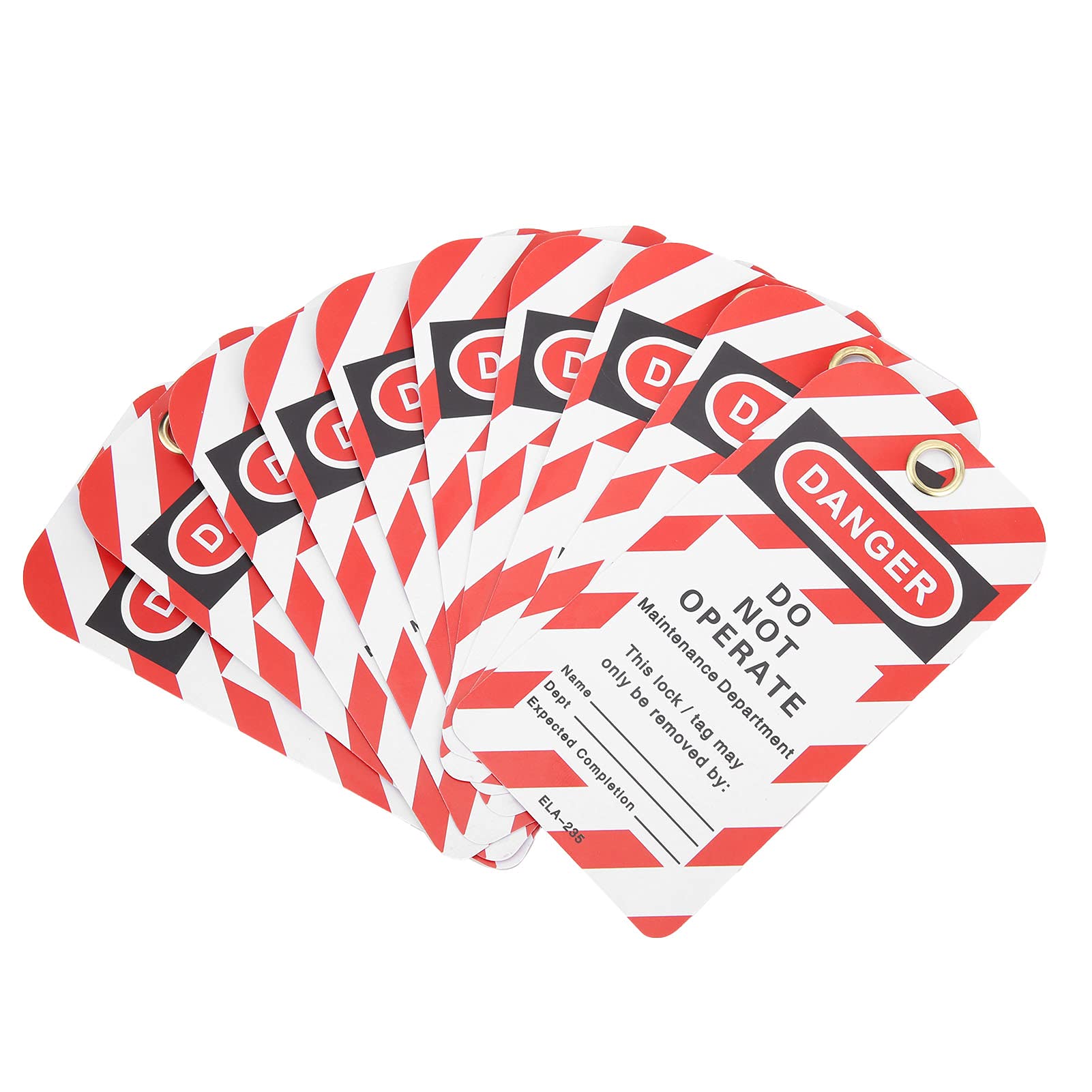 Sonew 10PCS Lockout Tagout Tags, Rewritable PVC Safety Padlock Tag, Do Not Operate, Danger Tagout Safe Warning for Mcb Lock Off, Lock Off Kit for Electricians