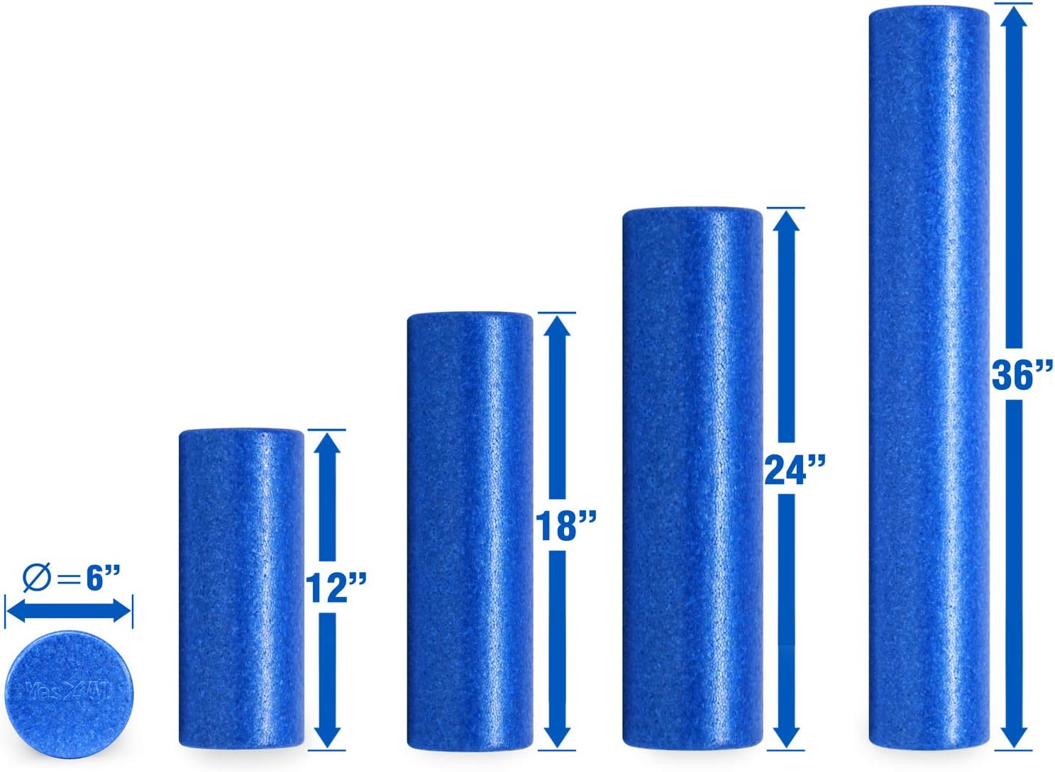 Yes4All EDYU EPP Exercise Foam Roller Â– Extra Firm High Density Foam Roller Â– Best for Flexibility and Rehab Exercises (36 inch, Blue) : Sports & Outdoors