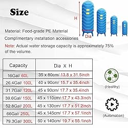 CHZDPP Automatic Pressure Tank for Household, 60
