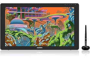HUION Drawing Tablet KAMVAS 22 Pen Display Drawing Monitor with Battery-Free Stylus and 8192 Pen Pressure and Adjustable Stan