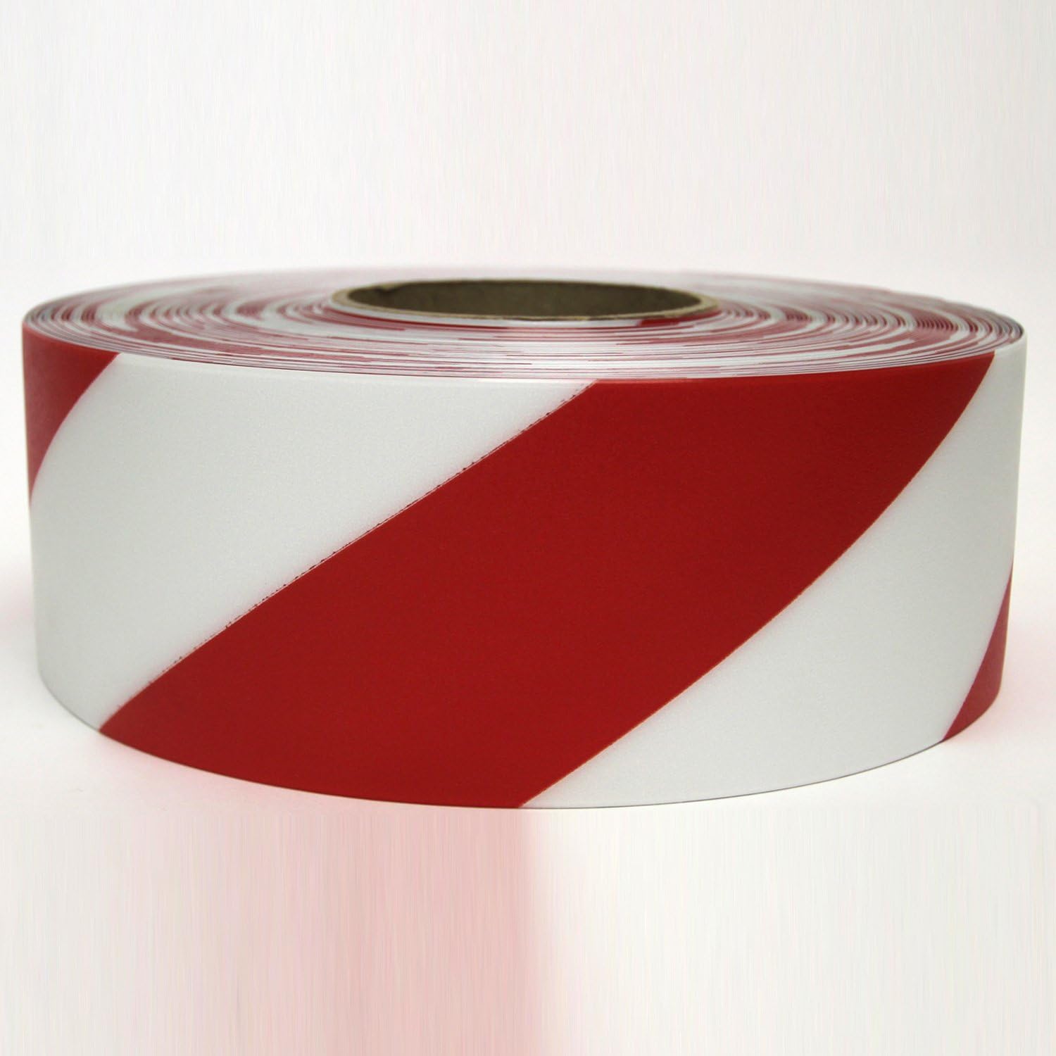 DuraStripe Supreme V Red/White Industrial Floor Marking Tape, 34-Inch x 50 Foot Roll