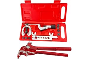 AeKeatDa Flaring Tool Kit,Tubing Bender Flare Tool with Cutter Bending Tool Set Tubing Flaring Swage Tool Kit with Tubing Cut