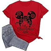 Christmas Shirts Womens Merry Christmas Shirt Lights Castle Graphic Tshirt Funny Xmas Holiday Vacation Tee Tops