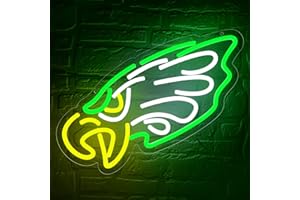 BRINEON Football Neon Sign for Wall Decor Football Team Dimmable Led Neon Light for Man Cave Birthday Gifts for Rugby Fans Green Light Up Sign for Bedroom Party Club Bar Dorm Size16.5 * 7.4In(ZYLD269)