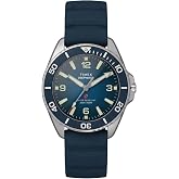 Timex Men's Deepwater Arctic 200 40mm Watch - Blue Strap Blue Dial Silver-Tone Case