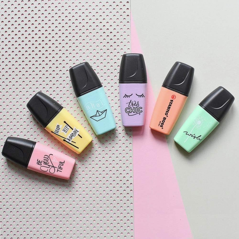 Stabilo 07/113-7 Turquoise Bevelled Tip Highlighter - Image 3