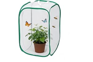 Butterfly Habitat Insect Cage–Pop Up Portable Mesh Terrarium – Caterpillar Enclosure Bug Catching Kit Observation Enclosure f