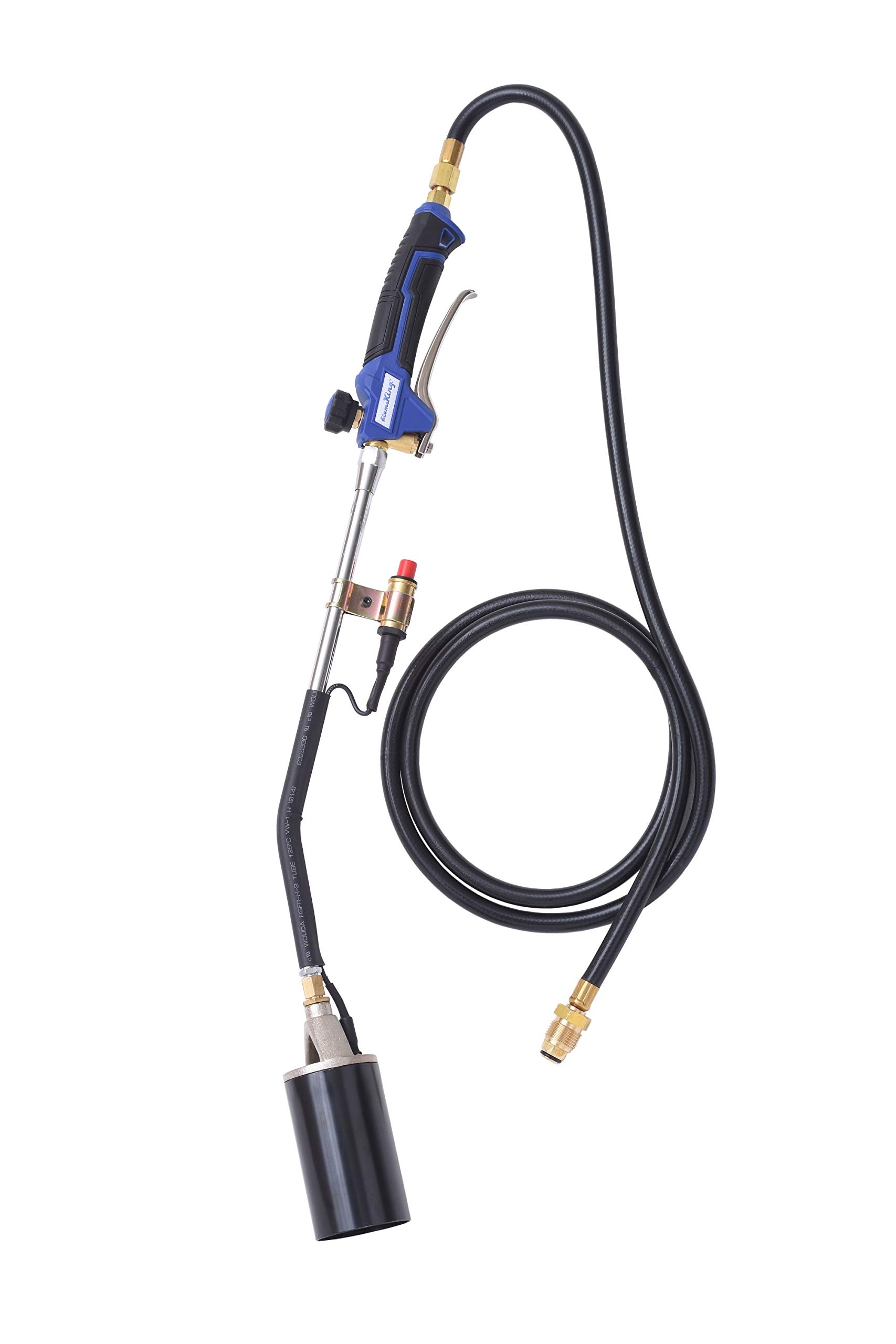 Flame King YSNAX1-078 Propane Torch Kit w/Ignitor Heavy Duty Weed Burner, Blue/Black