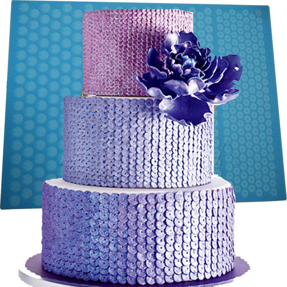 Amazoncom Anyana Huge Silicone Lace Mat Repeat Sequins Mini