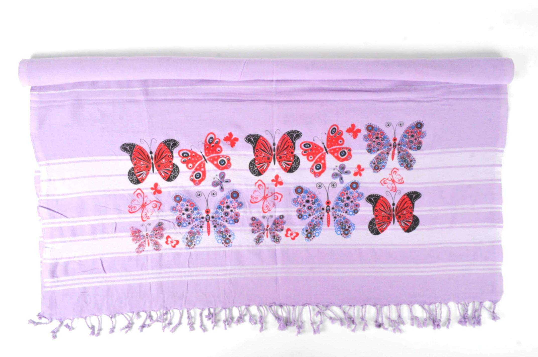 Bonamaison Cotton Pesthemal Lightweight, soft, and absorbent Beach and Bath Towel, 100 X 172 Cm - Manufactured in Turkey