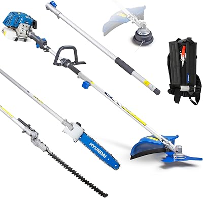 Hyundai 52cc Long Reach 5-in-1 Petrol Garden Tool with 430mm Trimmer