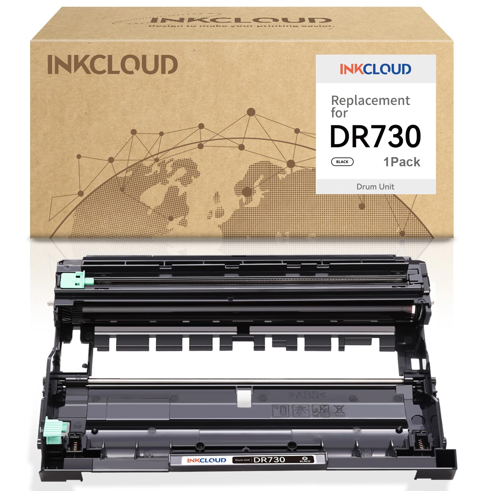 Photo 1 of DR730 Drum Unit Compatible Replacement for Brother DR730 DR 730 760 Work with HL-L2350DW HL-L2395DW HL-L2390DW HL-L2370DW HL-L2370DWXL MFC-L2750DW MFC-L2710DW DCP-L2550DW Printer