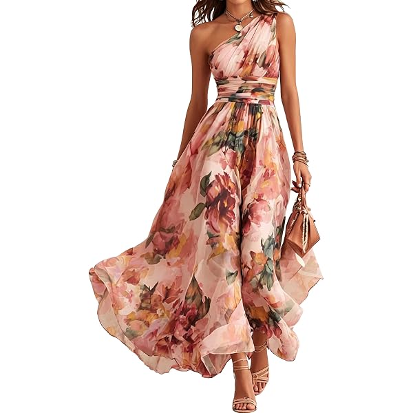 medeshe women's chiffon floral holiday beach bridesmaid maxi dress sundress Sundress, Blue Colourful, Medium Clothing, Shoes & Accessories hanfu male