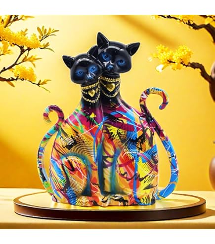 ティファニー　キャット ハミルトン　フィギュア Amazon.com: The Hamilton Collection Pawsitively Playful