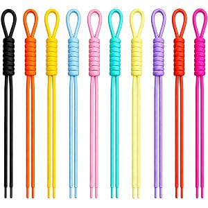 Paracord Keychain,10Pcs Rope Keychain,Paracord Bag Charm for Purse Handbag | Decoration Accessories,10 Colors.