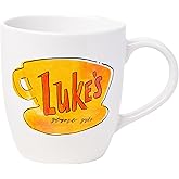 Silver Buffalo Gilmore Girls Luke's Diner Logo Ceramic Coffee Mug, 18 Ounces