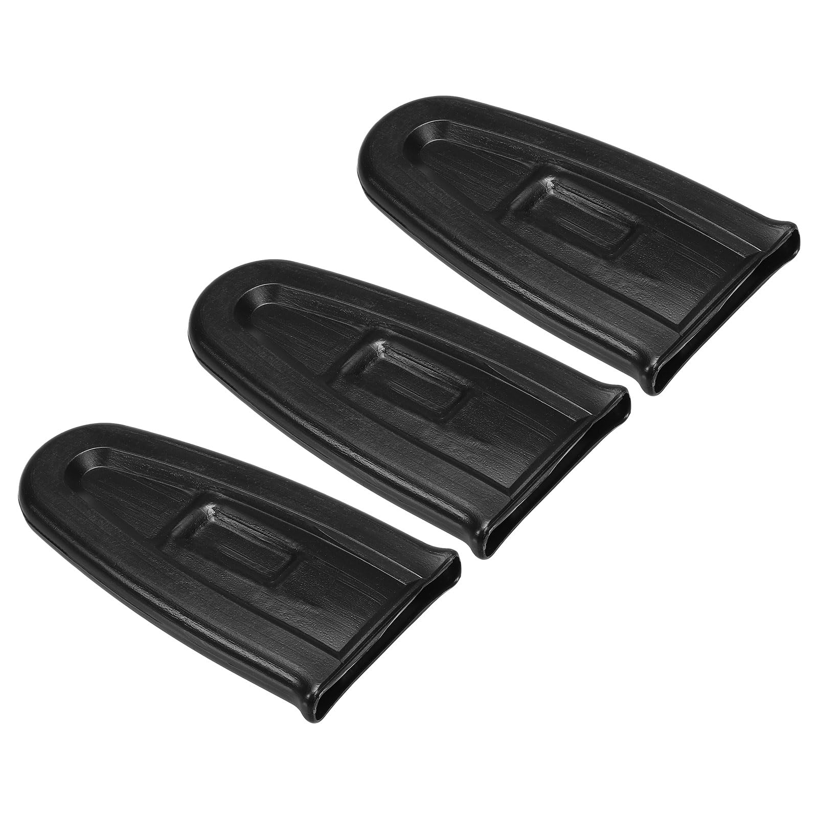 PATIKIL 4 Inch Chainsaw Chain Cover, 3 Pack Chain Saw Bar Protective Cover Small Chainsaw Saw Bar Scabbard Cover for Garden Chainsaw, Black