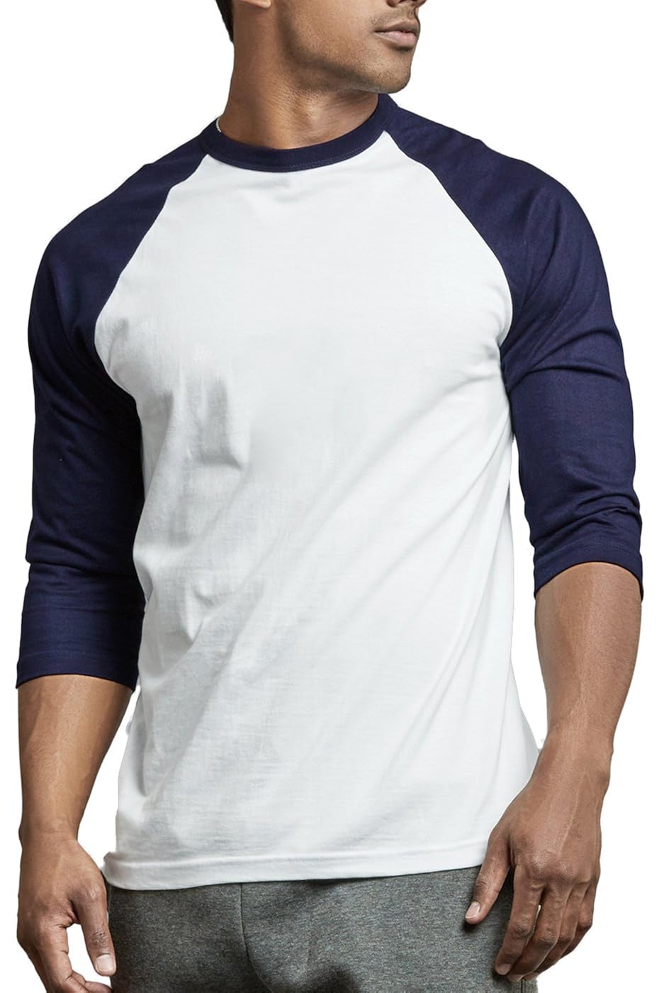 Buy DailyWear Mens Casual 3/4 Sleeve Plain Baseball Cotton T Shirts