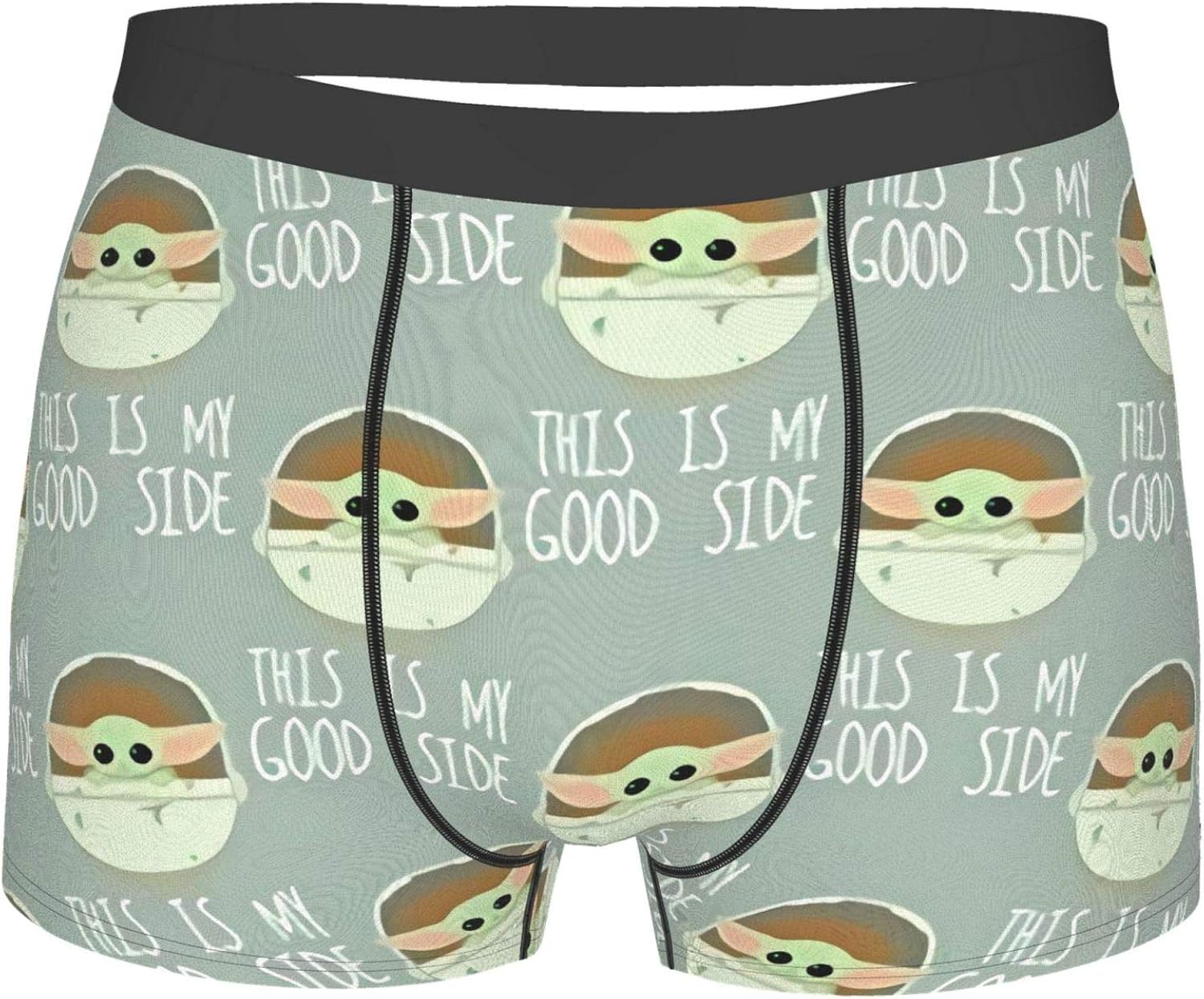 Baby Yoda Men's Boxer Briefs Breathable Unique Underpants Athletic