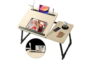 Laptop Desk for Bed,Asltoy Laptop Bed Tray Table,Foldable Lap Desk Stand Notebook Desk Adjustable Laptop Table for Bed Portab