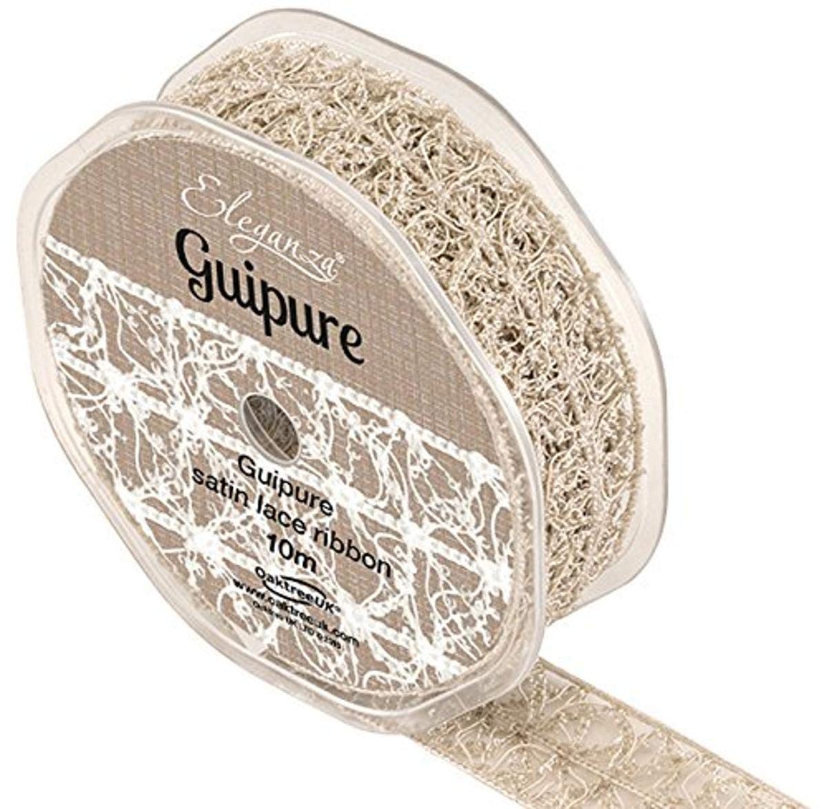Eleganza Guipure Satin Lace, Vintage, 10 x 10 x 4 cm