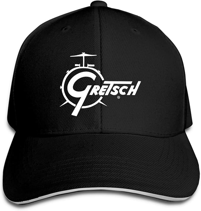Gretsch Drums Logo Unisex Fashion Retro Sports Adjustable Baseball Caps