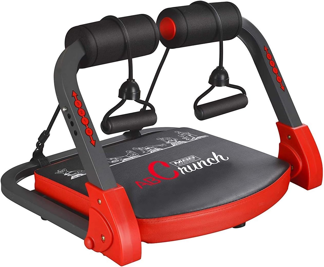LHLONG Ab Workout Trainer -Exercise Equipment with Resistance Bands, Compact Core Workout Machine+Home Gym Equipment LAT Pull Down Multi-Functional Whole-Body Fitness Training