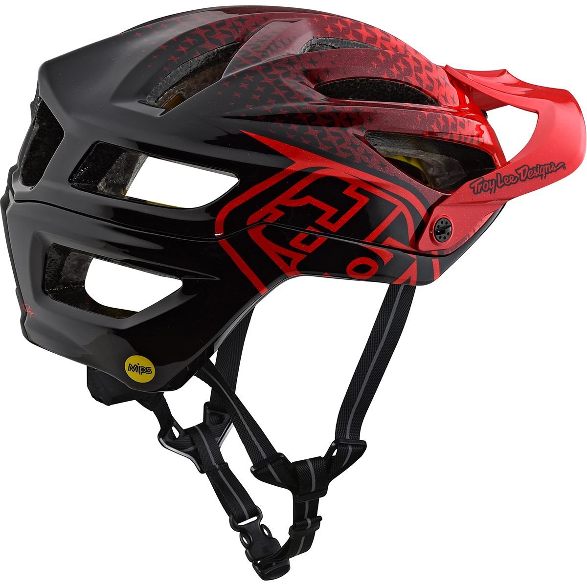 Red Troy Lee Designs Starburst Adult A2 BMX Helmet XSmall/Small
