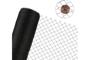 Vocray Woven Bird Netting 10X10 FT, 1/2" Mesh, Strong Bird Net Protect Fruit Trees, Blueberry, Vegetables, Strawberry Plants, Garden Netting Pest Barrier, Against Deer, Squirres, Small Critters