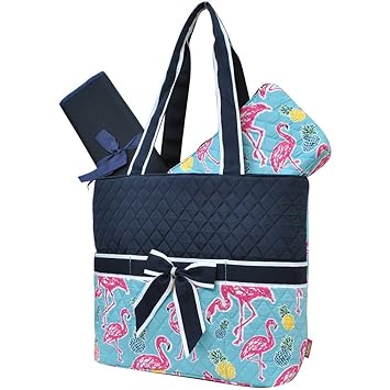flamingo diaper bag