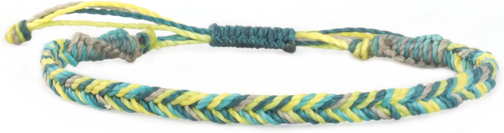 Marina Teal Surfer Bracelet for Women and Men Beach Surf Yoga Hippie Boho Chic Jewelry