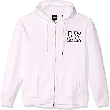 armani exchange white hoodie