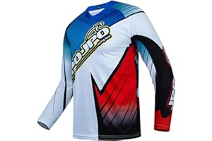 Hotlion Men's Motocross Jersey Dirt Bike Shirt Road Off-raod Cycling Jersey Long Sleeve Racewear