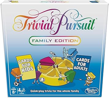 Hasbro Gaming Trivial Pursuit Family Edition Toys Games Amazon Com