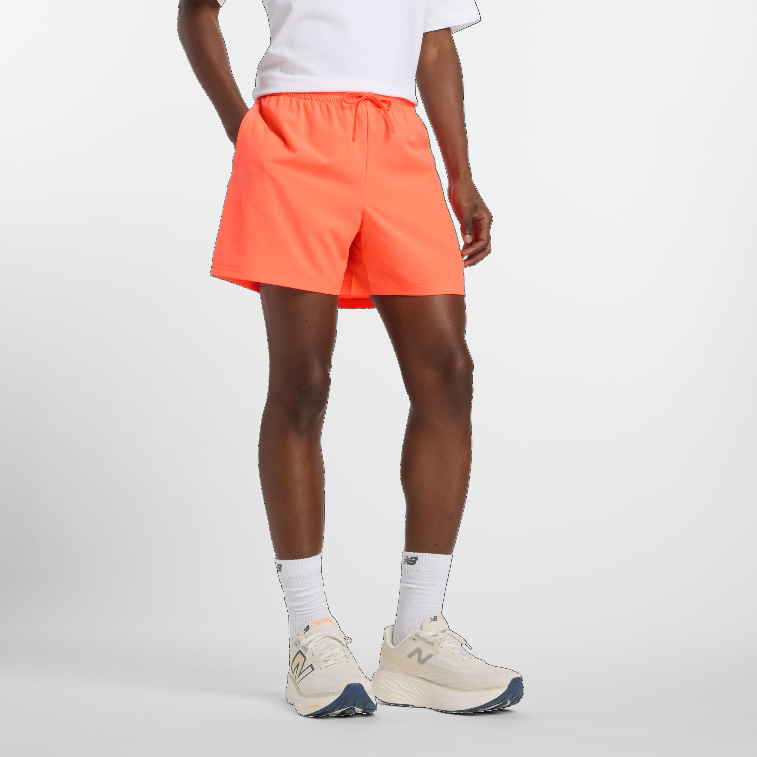 New Balance Men’s Sport Essentials Short 5″, Urgent Red, Large