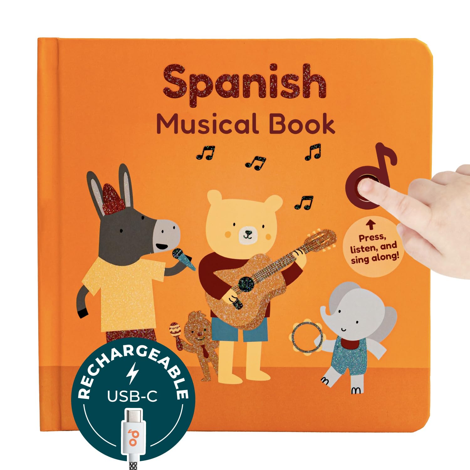 Photo 1 of Cali's Books Spanish Book for Toddlers 1-3 - Musical Books for Kids, Interactive Baby Sound Book, Educational Song Learning Toys, Bilingual Music Toy for Babies, Libros para ninos en Espanol