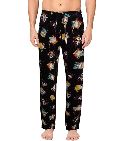 South Park Mens Lounge Pants Comedy Series Characters Grey Pjs