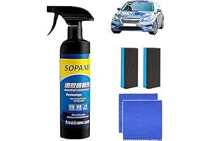 Sopami Car Coating Spray,Waterless Car Wash Quick Effect Coating Agent,Multi-Functional Coating Renewal Agent Polish Spray,So