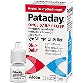Pataday Once Daily Relief Allergy Eye Drops by Alcon, for Eye Allergy Itch Relief, 2.5 ml (Pack of 1)