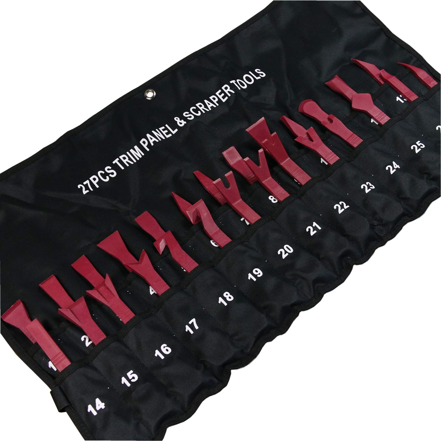 BestsQ 27Pc Trim Car Body Auto Door Panel Dashboard Removal Pry Pullers Garage Tool Set
