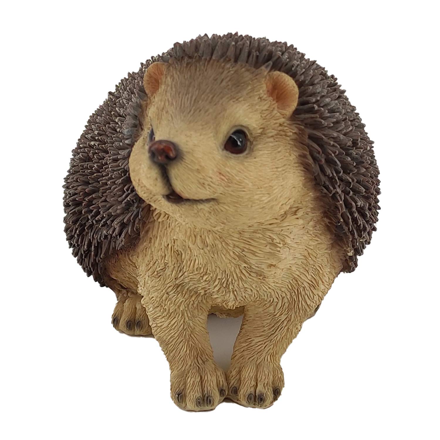 G&H Decor - Hedgehog Garden Ornament - 20cm Realistic Polyresin Statue - Hand Painted Figurine - Intricate Detail Suitable for Indoor or Outdoor Use - Frost and Fade Resistant Cute Garden Ornaments