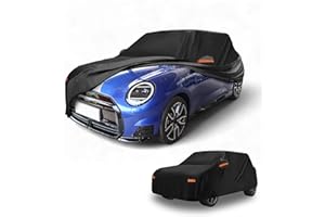 Partuto All-Weather Waterproof Car Cover - UV-Resistant Outdoor Full Exterior Protection for Mini Cooper 2DR 2002-2021 210D-P