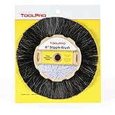 ToolPro 8 in. Horse Hair Stipple Brush - Professional Texture Brush for Drywall and Ceiling Stipple, Slap, and Crows-Foot Finishes